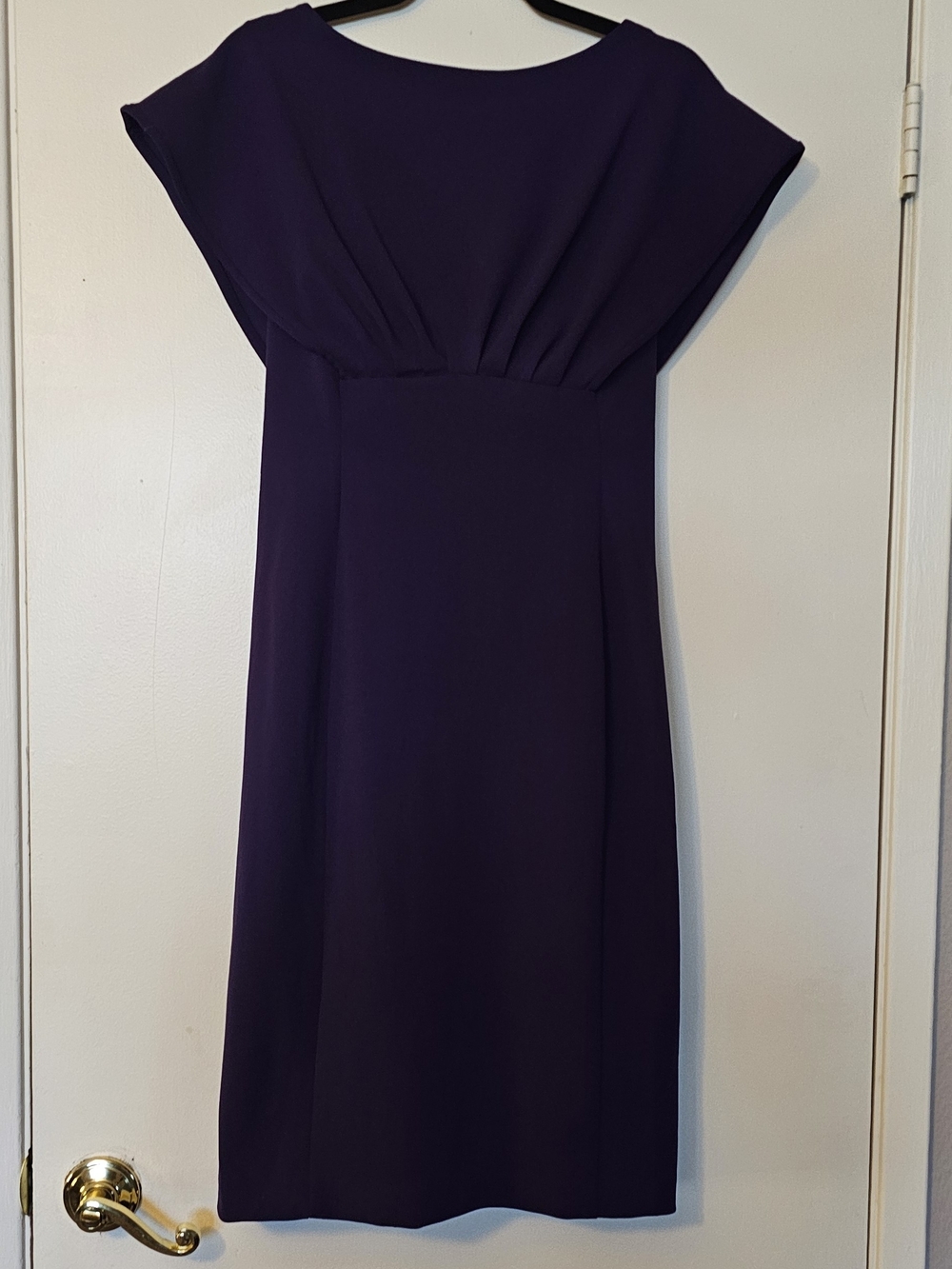 Calvin Klein Deep Purple Midi Sheath Dress | Size 6